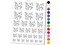 Flock of Origami Paper Birds Temporary Tattoo Water Resistant Fake Body Art Set Collection